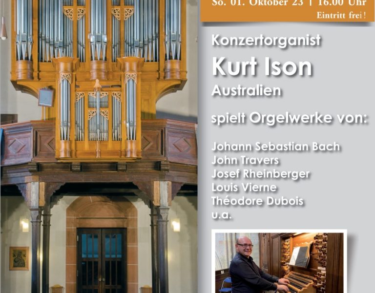 Orgelkonzert mit Kurt Ison