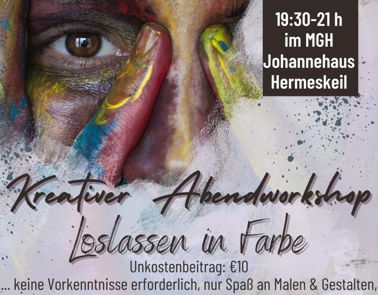 Kreativer Abendworkshop – loslassen in Farben