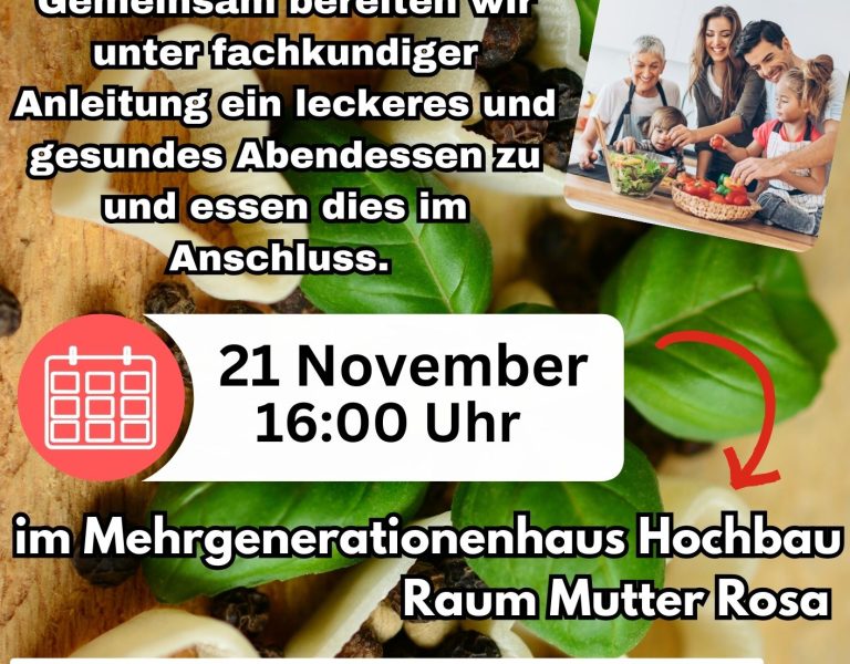 Kochen mit allen Generationen