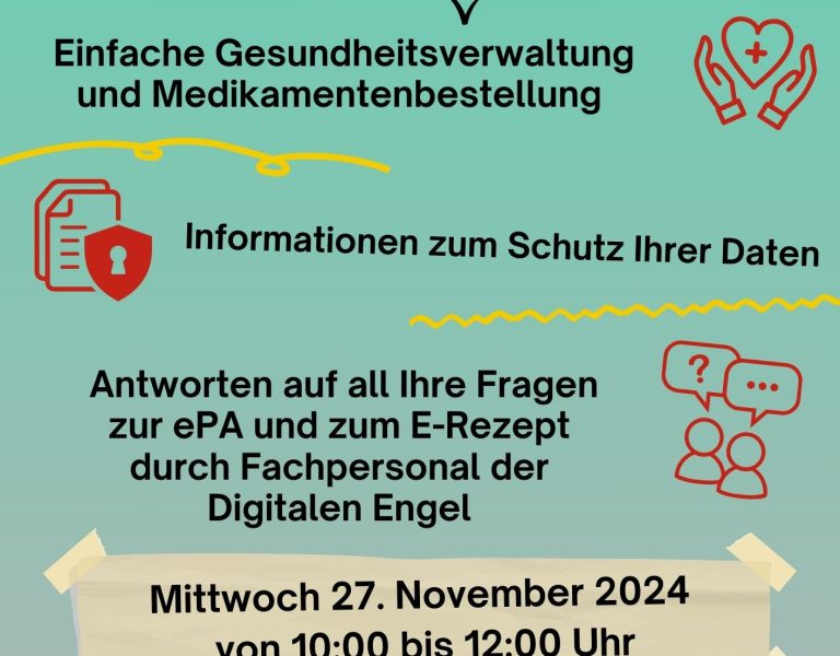 Info-Sprechstunde über die elektronische Patientenakte und das E-Rezept